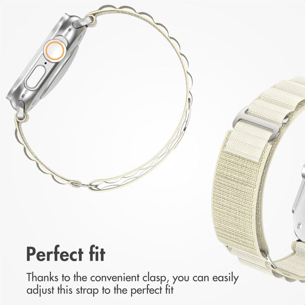 Accezz Nylon Alpine Band Apple Watch | 38/40/41/42 mm - Starlight