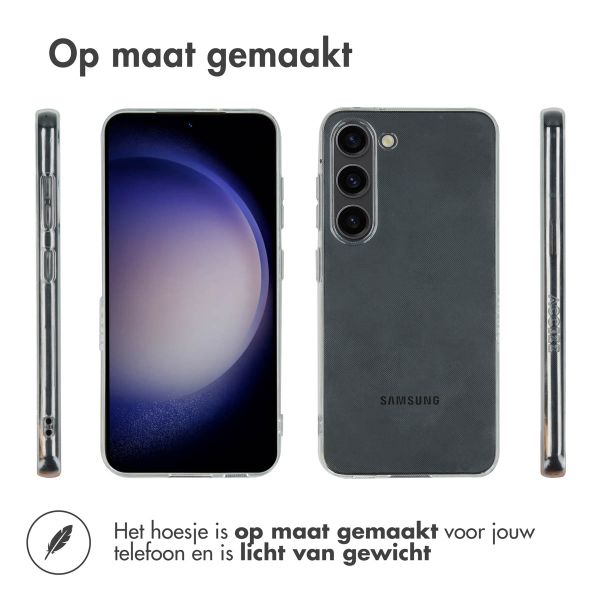 Accezz 100% Recycled Clear Backcover Samsung Galaxy S23 - Transparant