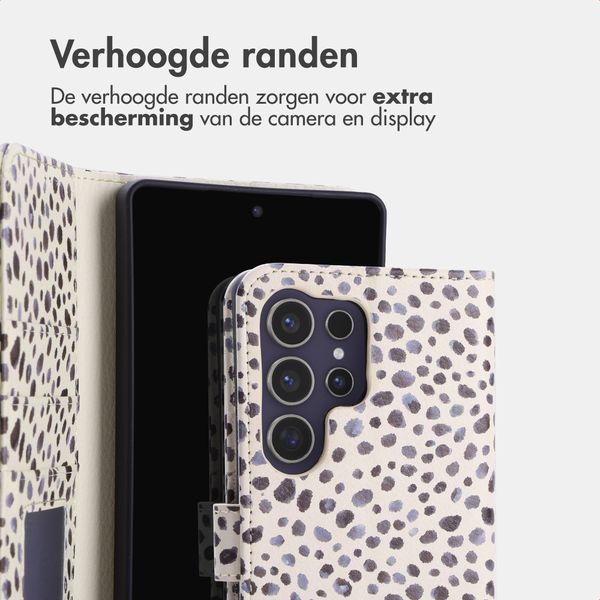 imoshion Design Bookcase Samsung Galaxy S25 Ultra - Black And White Dots