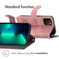 imoshion Bookcase with Strap Apple iPhone 12 (Pro) - Pink