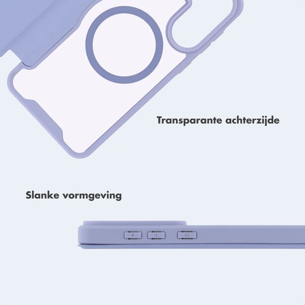 imoshion Transparante Bookcase met MagSafe Samsung Galaxy S25 / S24 - Lila