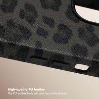 Selencia Sabi Back Cover Panther Print with MagSafe Apple iPhone 14 - Midnight Black