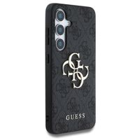 Guess 4G Metal Logo Backcover Samsung Galaxy S25 Plus - Zwart