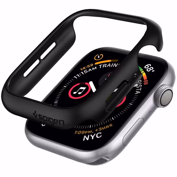 Spigen Thin Fit™ Case Apple Watch 4 / 5 / 6 / SE - 44 mm - Zwart