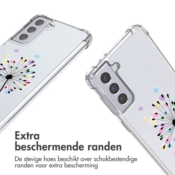 imoshion Design hoesje met koord Samsung Galaxy S21 - Sandstone Dandelion