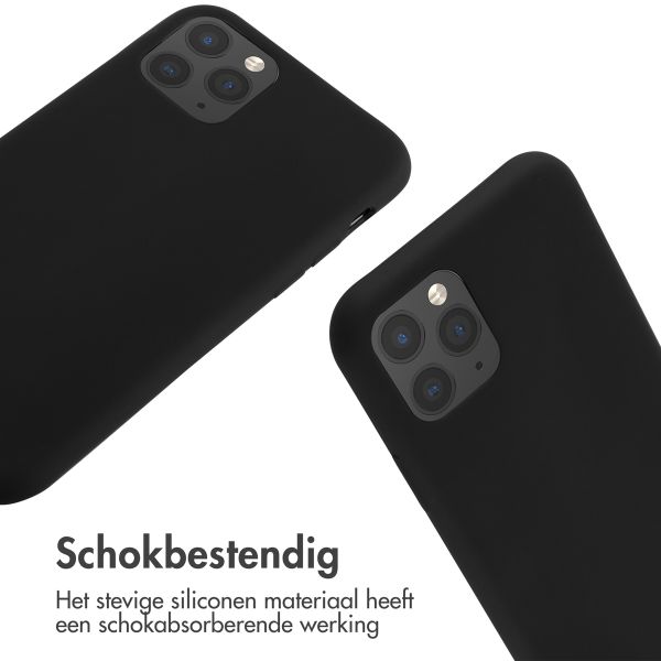 imoshion Siliconen hoesje met koord iPhone 11 Pro - Zwart