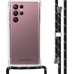 imoshion Backcover met koord Samsung Galaxy S22 Ultra - Zwart / Goud