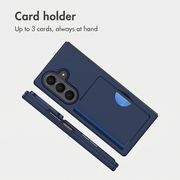 imoshion Back Cover with Card Holder Samsung Galaxy Z Fold 8 Ultra - Dark Blue