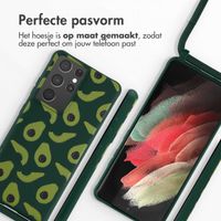 imoshion Siliconen design hoesje met koord Samsung Galaxy S21 Ultra - Avocado Green