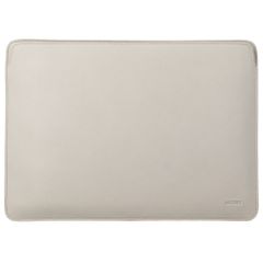 Accezz Leather laptop sleeve 13 inch - Beige