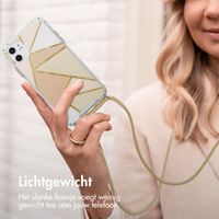 imoshion Design hoesje met koord Apple iPhone 11 - Beige Graphic