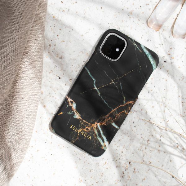 Selencia Maya Fashion Backcover iPhone 13 Pro Max - Marble Black