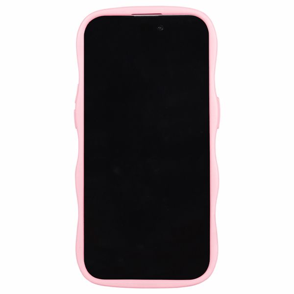 Holdit Wavy Case Apple iPhone 14 Pro Max - Transparent / Pink