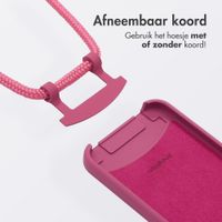 imoshion Color Backcover met afneembaar koord MagSafe iPhone 12 (Pro) - Raspberry