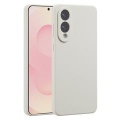 Accezz Liquid Silicone Backcover met MagSafe Samsung Galaxy S25 Edge - Stone