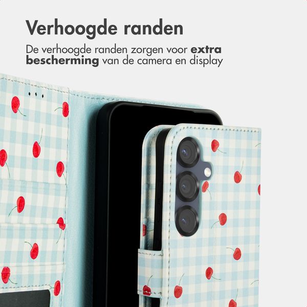 imoshion Design Bookcase Samsung Galaxy S25 - Cherry Check