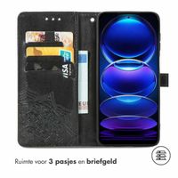 imoshion Mandala Bookcase Xiaomi Redmi Note 12 Pro Plus - Zwart