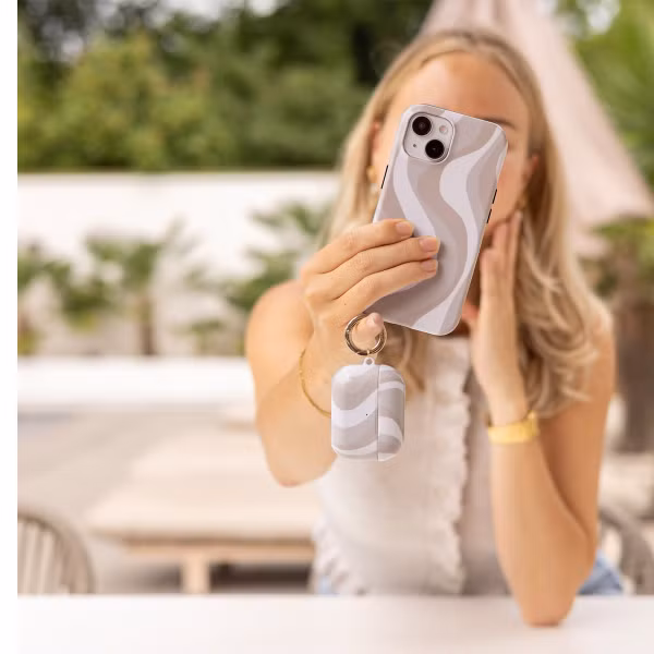 Selencia Vivid Backcover Samsung Galaxy S21 FE - Desert Waves Beige