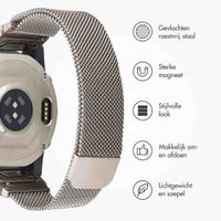 imoshion QuickFit® Milanees bandje  - Garmin 22 mm aansluiting - Maat L/XL - Starlight