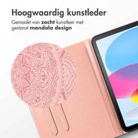 imoshion Mandala Bookcase Apple iPad 11 (2025) 11 inch / iPad 10 (2022) 10.9 inch - Rose Gold
