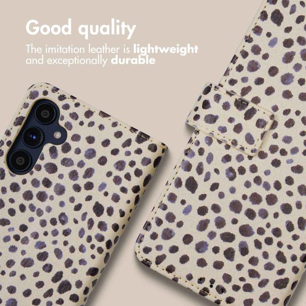 imoshion Design Bookcase Samsung Galaxy A34 (5G) - Black And White Dots