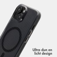 Accezz Lite Backcover met MagSafe | Fluted | Apple iPhone 15 - Zwart