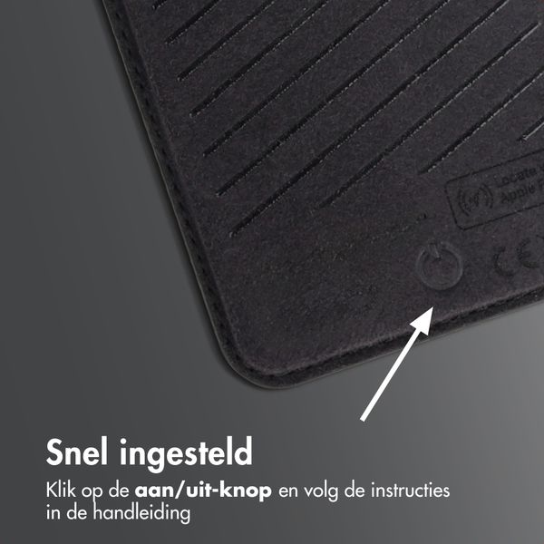 Accezz Magnetische Leren Kaarthouder - Geschikt voor Apple Find My - Onyx Black