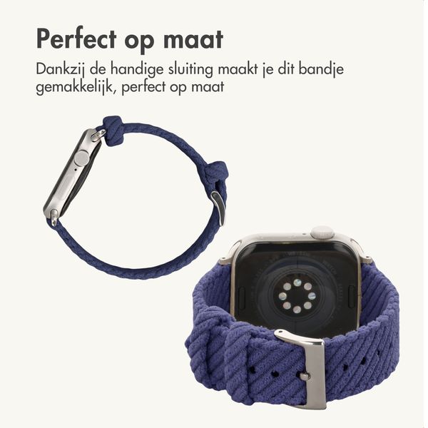 imoshion Corduroy bandje Apple Watch | 38/40/41/42 mm - Donkerblauw