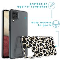 imoshion Design hoesje Samsung Galaxy A12 - Luipaard / Zwart