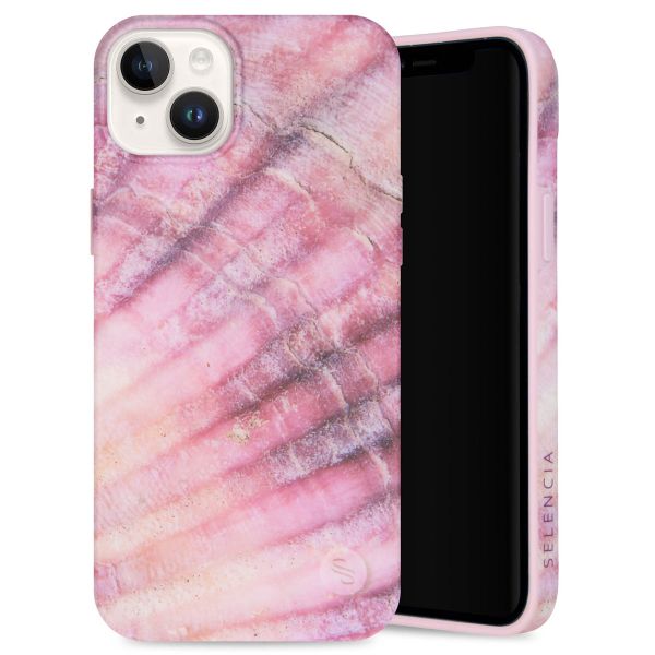 Selencia Aurora Fashion Backcover iPhone 14 Plus - Duurzaam hoesje - 100% gerecycled - Ocean Shell Purple