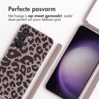 imoshion Siliconen design hoesje met koord Samsung Galaxy S23 FE - Animal Pink