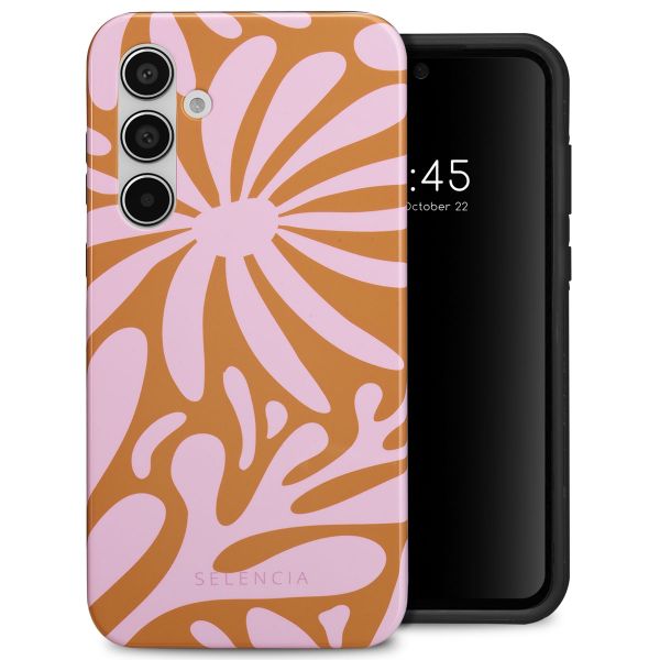 Selencia Vivid Tough Backcover Samsung Galaxy A55 - Modern Bloom Pink