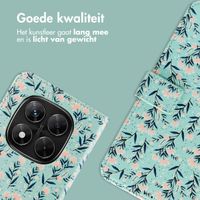 imoshion Design Bookcase Xiaomi Redmi Note 14 Pro Plus (5G) - Blue Flowers