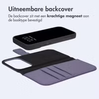 imoshion Uitneembare 2-in-1 Luxe Bookcase Apple iPhone 18 Pro / 17 Pro - Lila