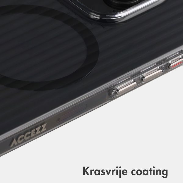Accezz Lite Backcover met MagSafe | Fluted | Apple iPhone 15 Pro - Zwart