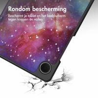 imoshion Design Trifold Bookcase Samsung Galaxy Tab A9 8.7 inch - Space