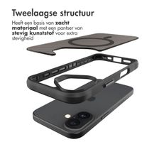 imoshion Rugged Hybrid Carbon Case met MagSafe Apple iPhone 16 Plus - Zwart