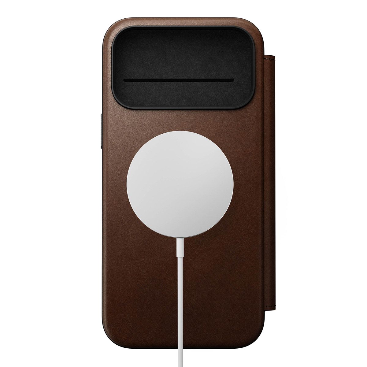 Nomad Modern Leather FolioBookcase voor de Apple iPhone 17 Pro Max