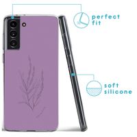 imoshion Design hoesje Samsung Galaxy S21 FE - Floral Purple