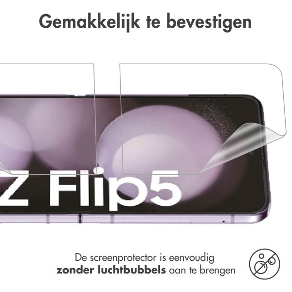 imoshion Screenprotector Folie 3 pack Samsung Galaxy Z Flip 5 / 6 / 7 FE
