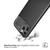 imoshion Carbon Softcase Backcover Apple iPhone 12 Pro Max - Zwart