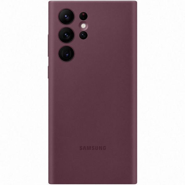 Samsung Originele Silicone Backcover Galaxy S22 Ultra - Burgundy