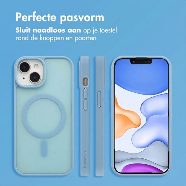 imoshion Color Guard Backcover met MagSafe Apple iPhone 15 - Lichtblauw