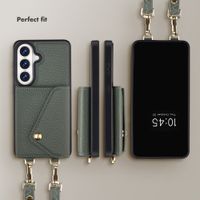 Selencia Sera Phone Case with Cord and Envelope Card Holder Samsung Galaxy S26 - Sage Green