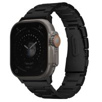 Uniq Osta Stalen band met zelf-verstelbare links Apple Watch Series 1 t/m 11 / SE / Ultra (44/45/46/49 mm) - Midnight Black