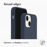 Accezz Liquid Silicone Back Cover with MagSafe Apple iPhone 13 Mini - Dark Blue
