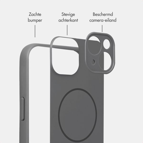 Accezz Grip Backcover met MagSafe Apple iPhone 14 - Grijs