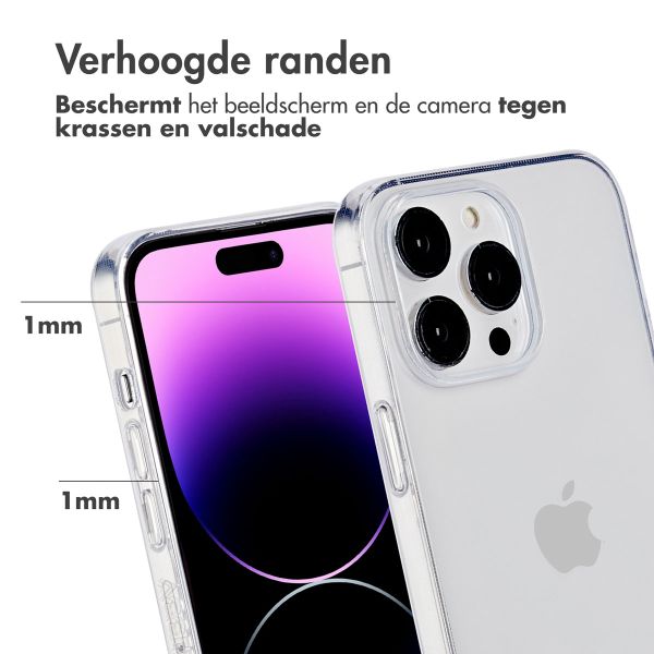 Accezz 100% Recycled Clear Backcover iPhone 14 Pro - Transparant
