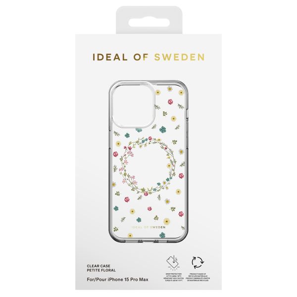 iDeal of Sweden Clear Case iPhone 15 Pro Max - Petite Floral