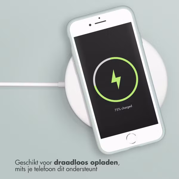 Accezz Liquid Silicone Backcover Apple iPhone SE (2022 / 2020) / 8 / 7 - Sky Blue